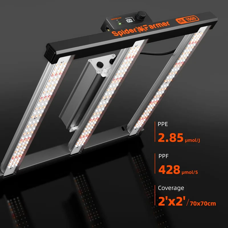 Spider Farmer SE1500 EVO – Kompakte 150W LED für maximale Effizienz