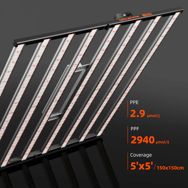 Spider Farmer SE1000W EVO – 1000W Profi-Growlampe für große Anbauflächen