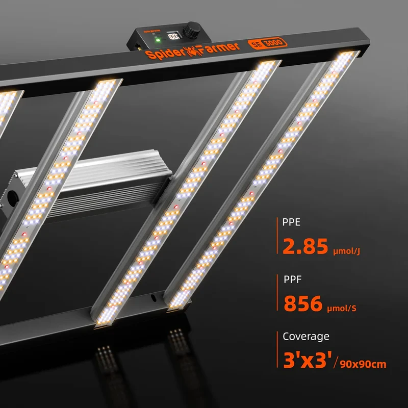 Spider Farmer SE3000 EVO – 300W LED Grow Light für effizientes Indoor-Gardening