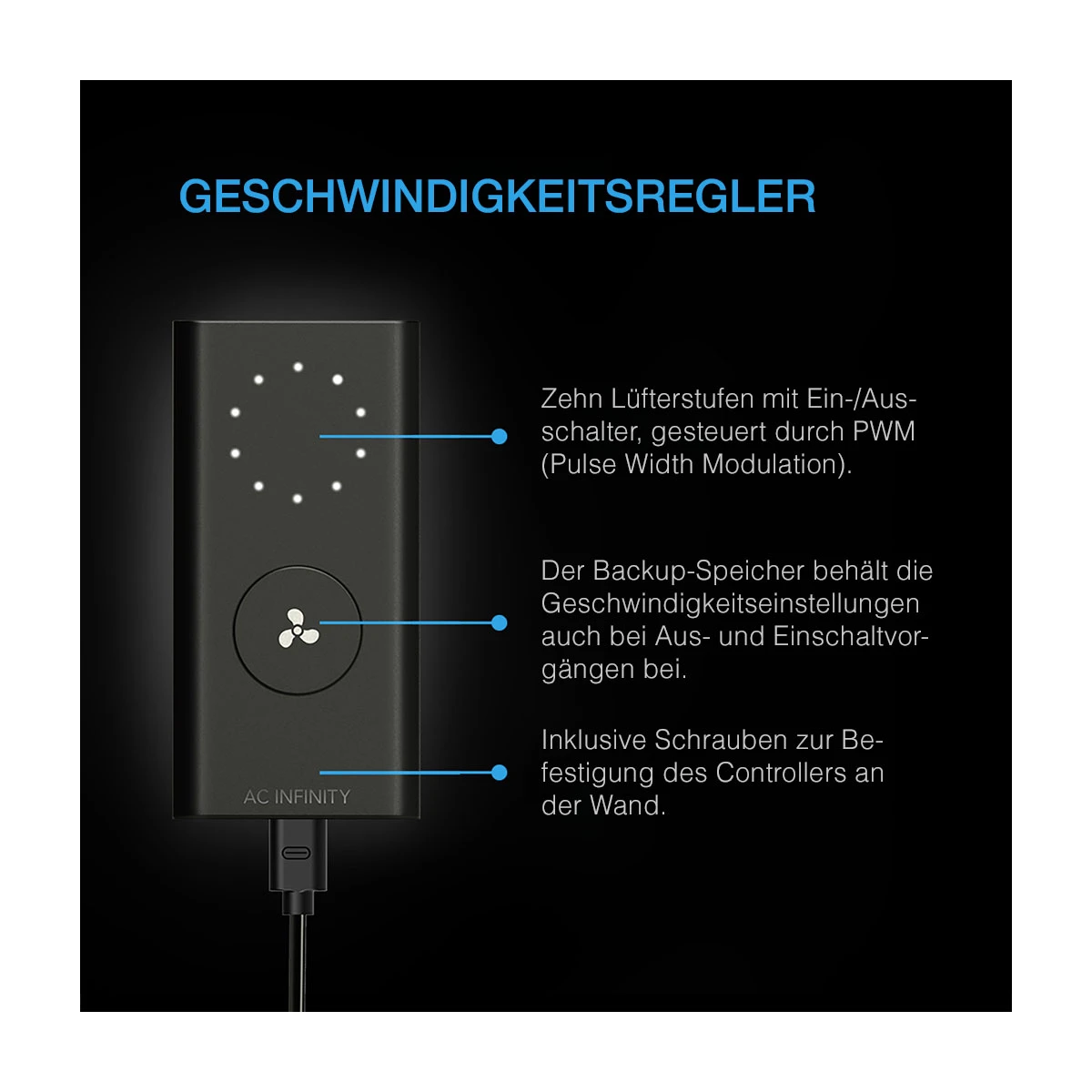 AC Infinity CLOUDLINE PRO S6 – Leiser 150 mm Inline-Lüfter mit Drehzahlregler