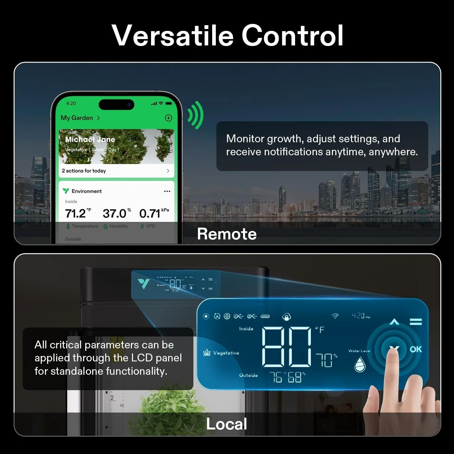 Vivosun VGrow Smart Grow Box – Intelligentes Komplettsystem für Indoor-Gärtner