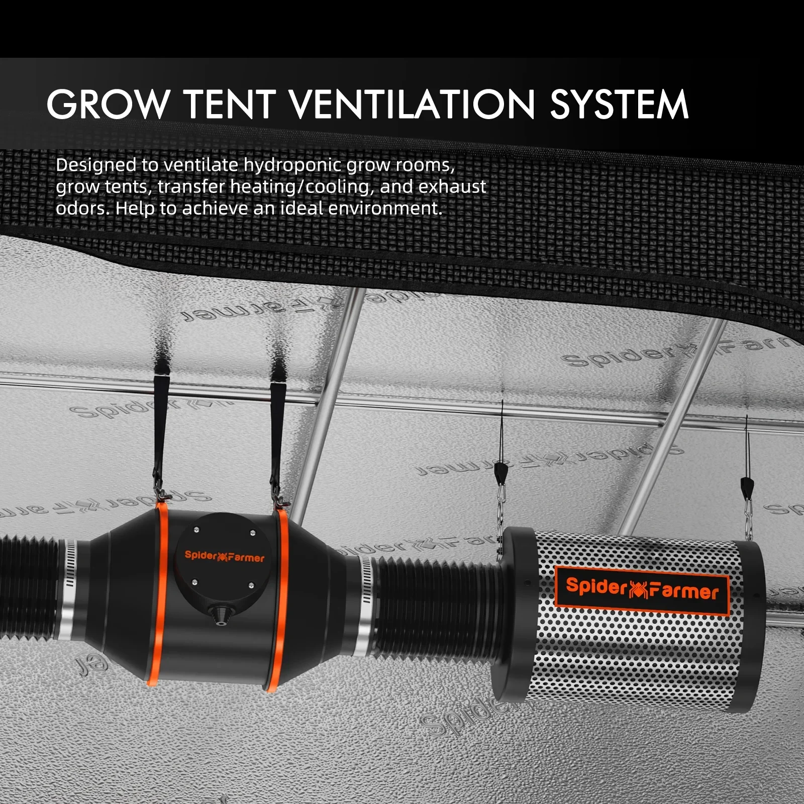 Spider Farmer G3000 Grow Tent Kit – Komplettset für 3–6 Pflanzen
