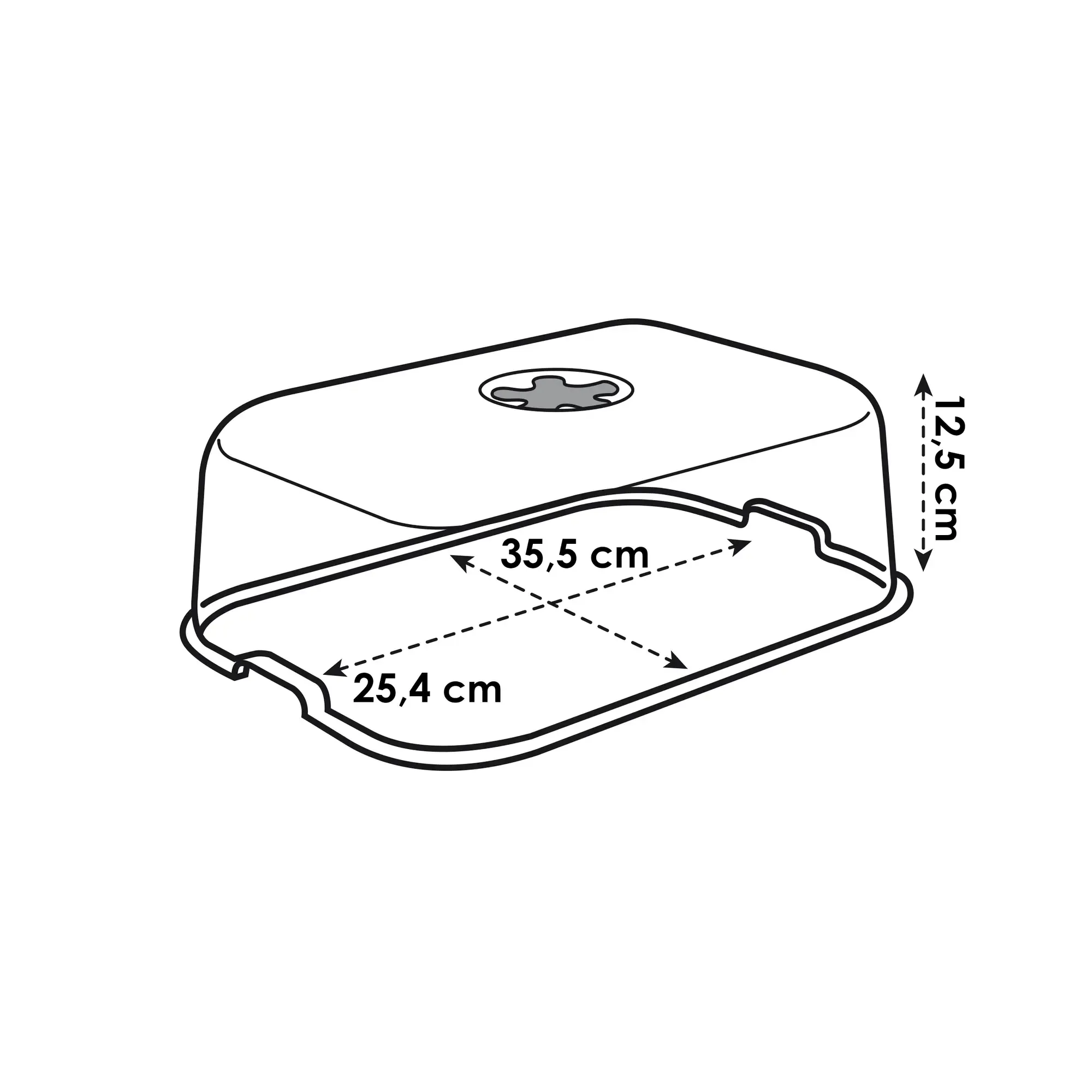 Elho green basics Anzuchtkasten Deckel – 35,8 x 25,5 x 12,9 cm