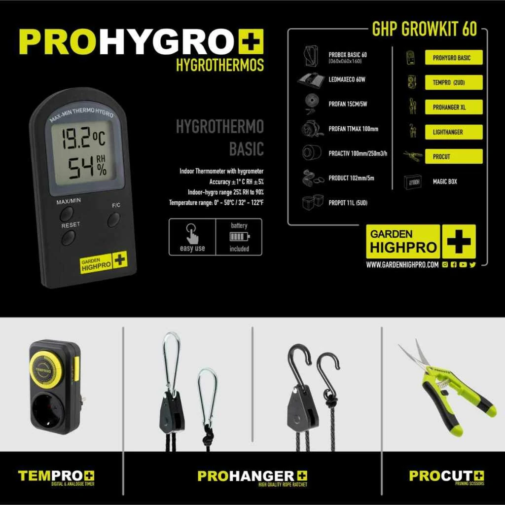 Growbox Komplettset 60x60 – Kompakter Einstieg ins Indoor-Gärtnern