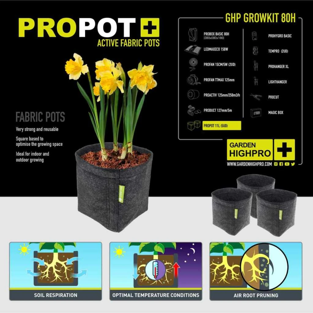 Growbox Komplettset 80x80 – Einstiegspaket für effizientes Indoor-Gärtnern