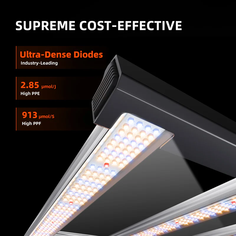 Spider Farmer G4500 EVO – 320W LED Grow Light für gleichmäßige Ausleuchtung