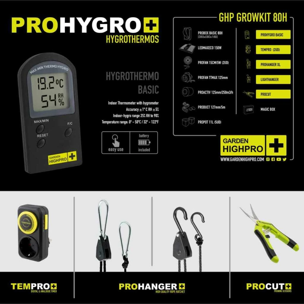 Growbox Komplettset 80x80 – Einstiegspaket für effizientes Indoor-Gärtnern